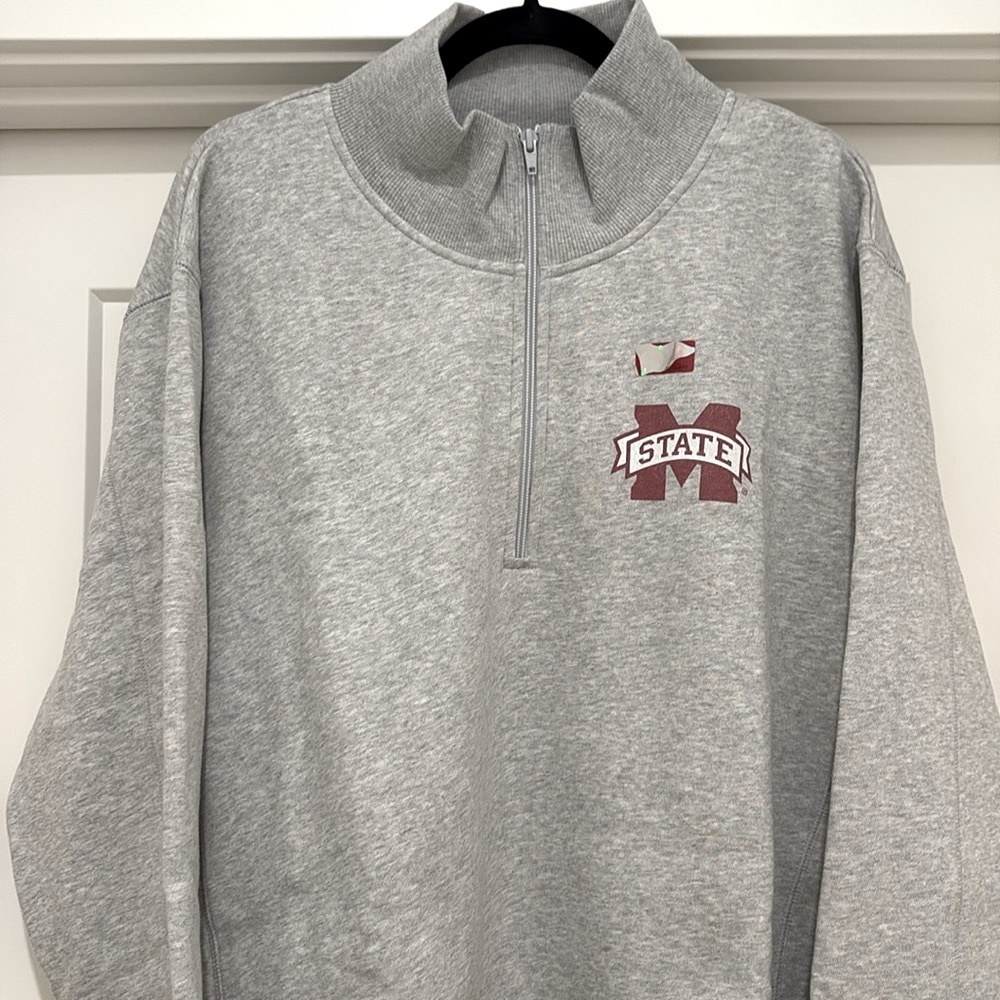 NWOT [Sport-Tek] Mississippi State Bulldogs NCAA 1/4 Zip Pullover Women’s 4XL - Picture 2 of 11